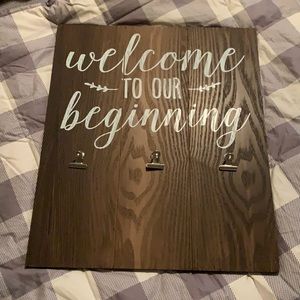 Wedding Sign, Picture Holder